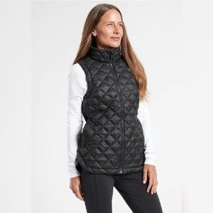 Athleta Black Quilted Vest